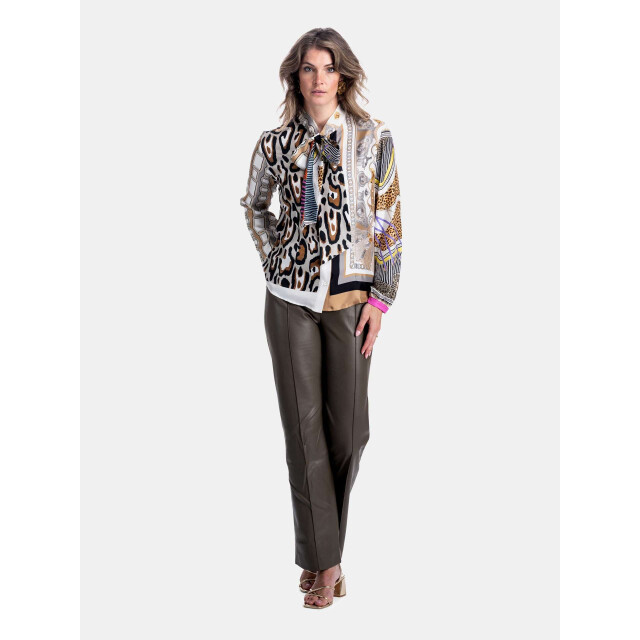 Mucho Gusto Blouse st. tropez tijdloze elegant in twill zijde Blouse St. Tropez Tijdloze Elegant in Twill Zijde large