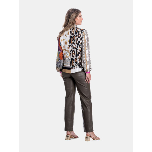 Mucho Gusto Blouse st. tropez tijdloze elegant in twill zijde Blouse St. Tropez Tijdloze Elegant in Twill Zijde large