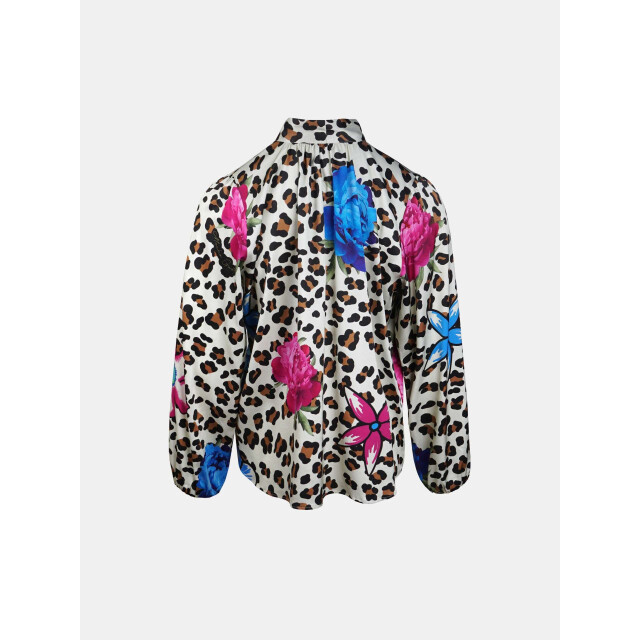 Mucho Gusto ® blouse innsbruck luipaard bloemenprint MUCHO GUSTO® Blouse Innsbruck Luipaard Bloemenprint large