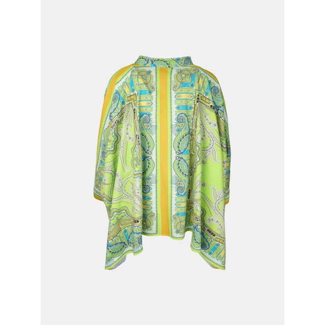 Mucho Gusto Poncho portinatx paisley lime patchwork Poncho Portinatx Paisley Lime Patchwork large