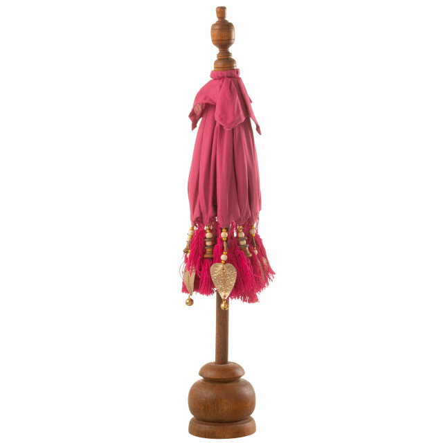 J-Line D- parasol dayu katoen/hout small 14x14x85cm 3002179 large