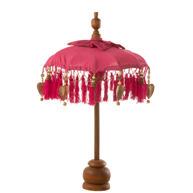 J-Line D- parasol dayu katoen/hout small 14x14x85cm 3002179 large
