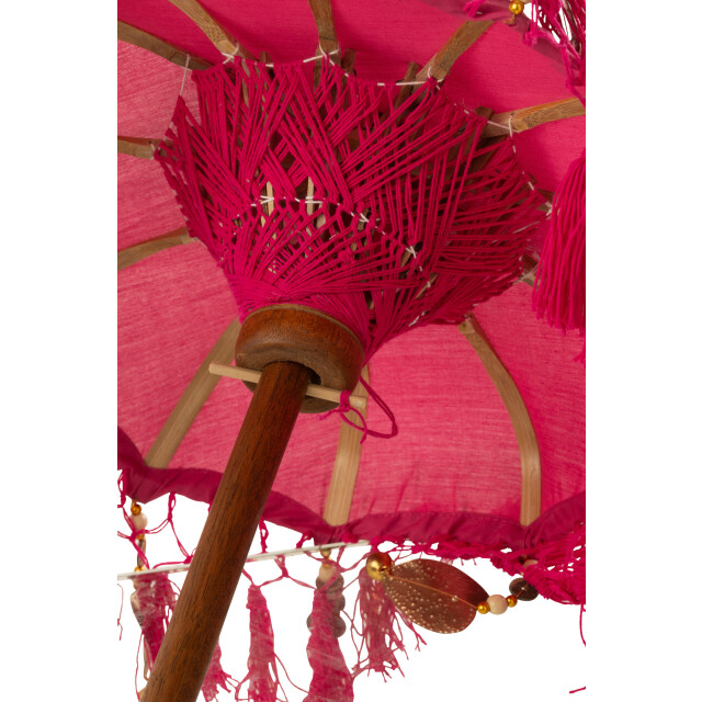 J-Line D- parasol dayu katoen/hout small 14x14x85cm 3002179 large