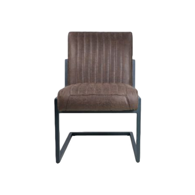 HSM Collection -eetkamerstoel texas-55x50x85--leder/metaal 2925740 large