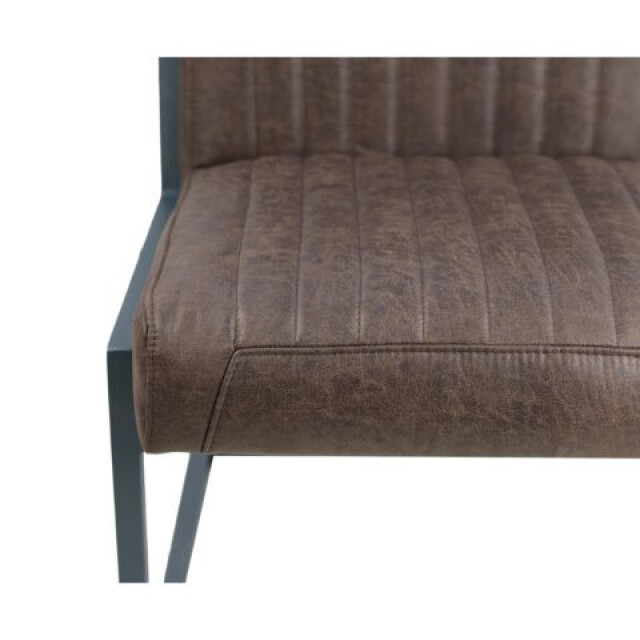 HSM Collection -eetkamerstoel texas-55x50x85--leder/metaal 2925740 large