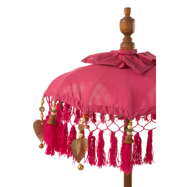 J-Line D- parasol dayu katoen/hout small 14x14x85cm 3002179 large