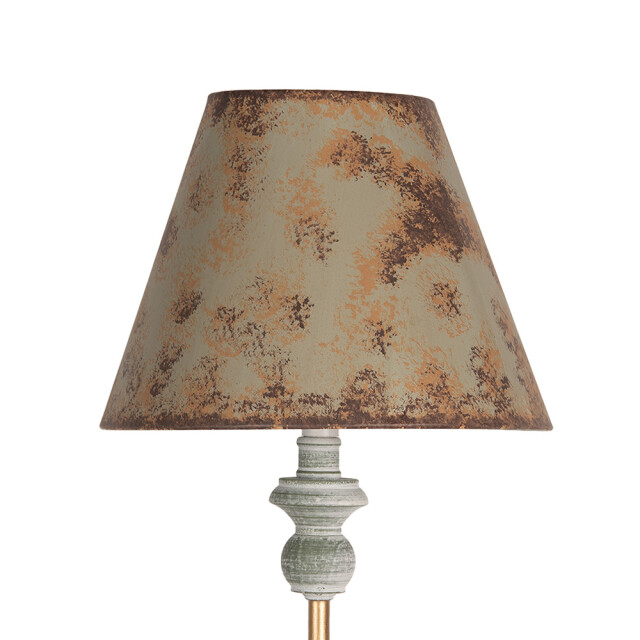 Clayre & Eef Tafellamp Ø 24x72 cm metaal hout bureaulamp 3039200 large