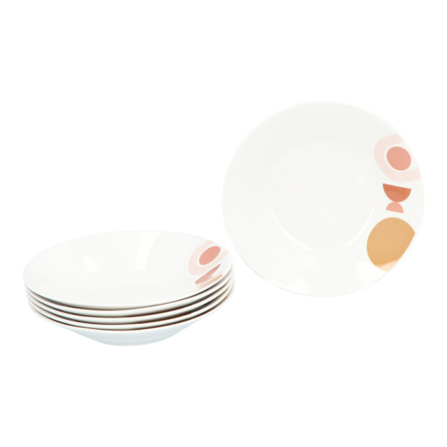4goodz Serviesset porselein 6 persoons 18 delig tara art deco 3047635 large