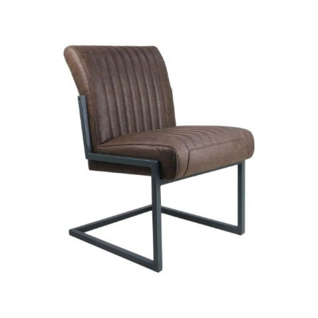 HSM Collection -eetkamerstoel texas-55x50x85--leder/metaal 2925740 large