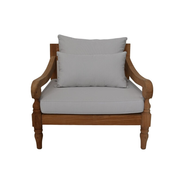 HSM Collection -tuin loungestoel bahama-90x95x90--teak/stof 2922995 large