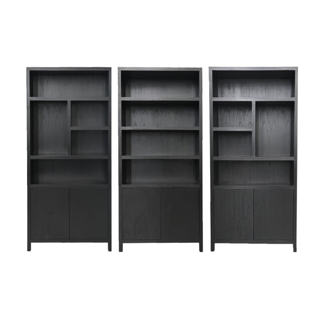 HSM Collection -wandkast met 5 vakken r-100x42x215--teak fineer 2922616 large