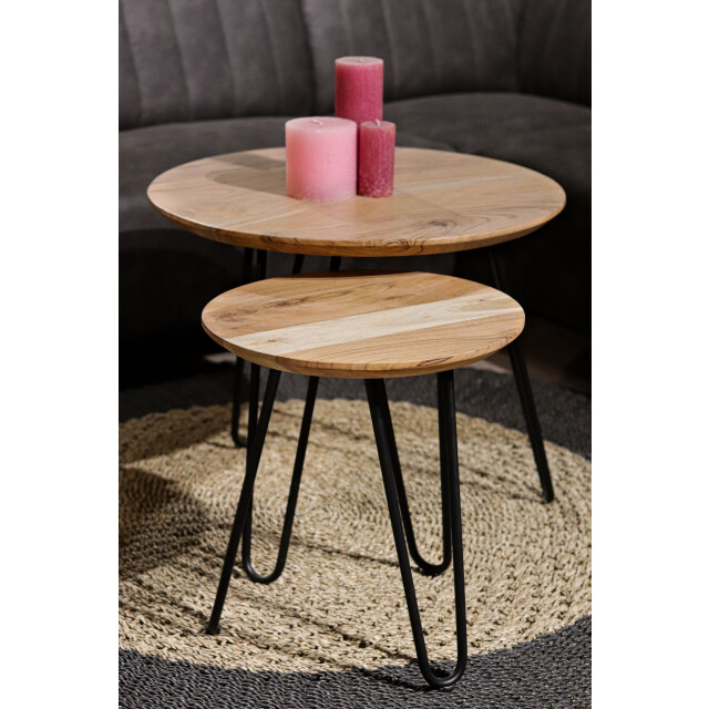 HSM Collection -ronde bijzettafel zürich s/2-ø60*50/ 2923078 large