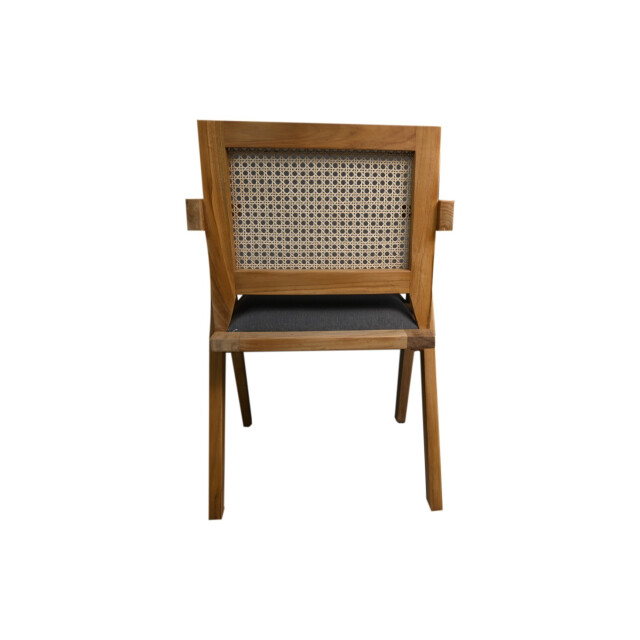 HSM Collection -eetkamerstoel phi-52x54x83-naturel/donker -teak/stof 2923020 large