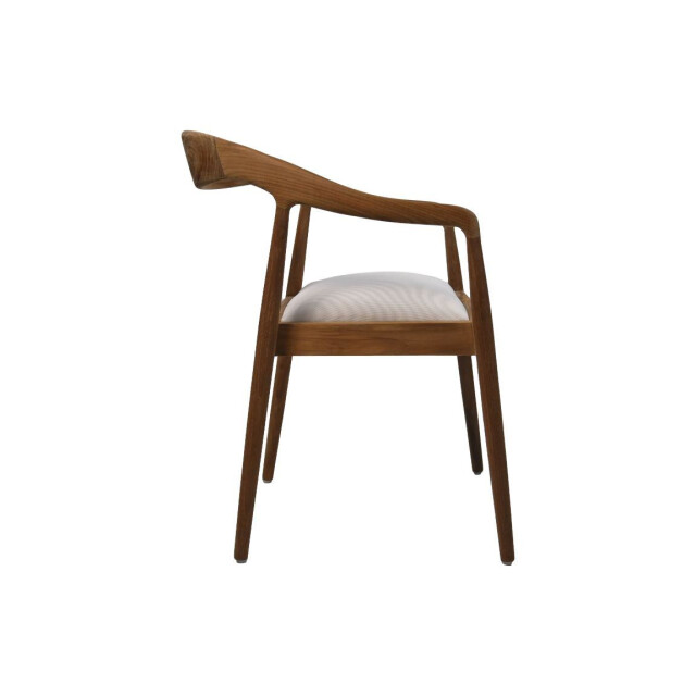 HSM Collection -eetkamerstoel wifera + zitting-55x41x78--teak/stof 2923021 large
