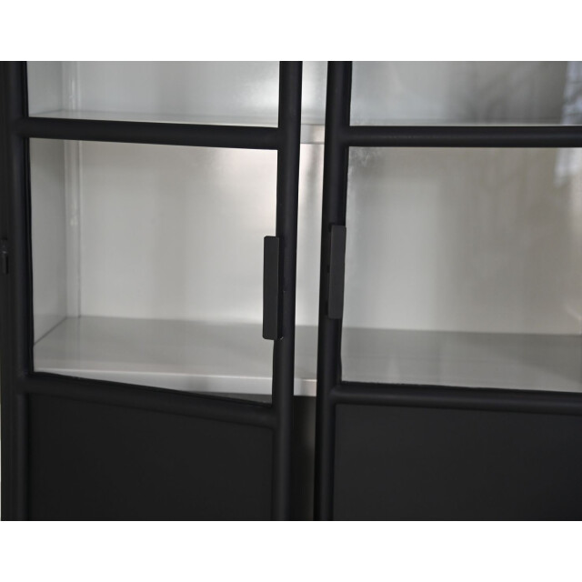 HSM Collection -vitrinekast bronx hoog 2 deur-90x40x190--metaal 2922581 large