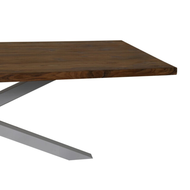 HSM Collection -rechthoekige tuintafel-180x90x76--teak/metaal 2923722 large