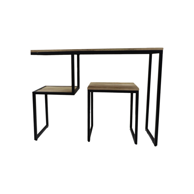 HSM Collection -wandtafel step -100x35x75--mango/metaal 2923103 large