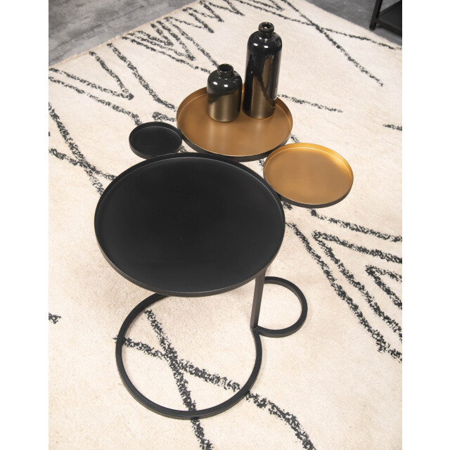 HSM Collection -bijzettafel 4 plateaus-61x53x50--metaal 2923063 large