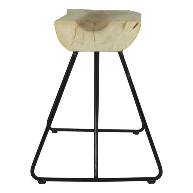 HSM Collection -rechthoekige bank-60x45x47--munggur/metaal 2923984 large