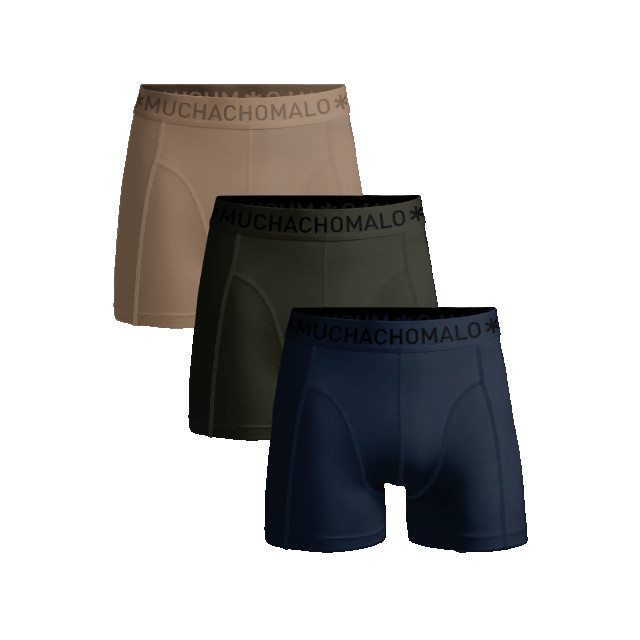 Muchachomalo Jongens 3-pack boxershorts effen U-SOLID1010-1103J large