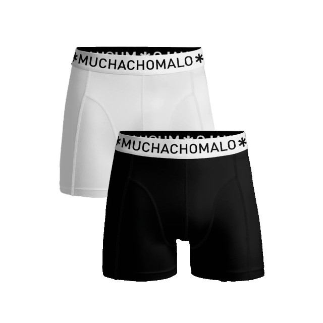 Muchachomalo Jongens 2-pack boxershorts U-SOLID1010-1083J large