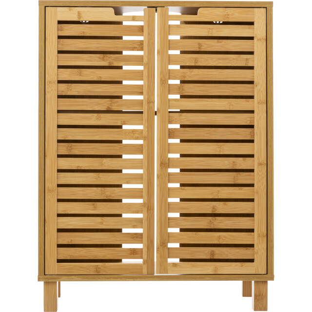 4goodz Sicela wastafelonderkast met uitsparing 28x60x80 cm wastafelmeubel bamboe 3047764 large