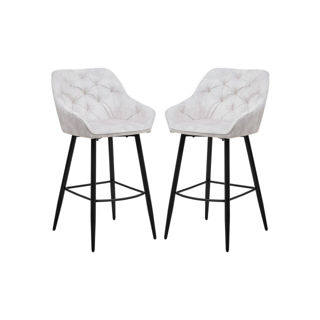 HSM Collection -barkruk liverpool s/2-56x61x107--stof/metaal 2922978 large