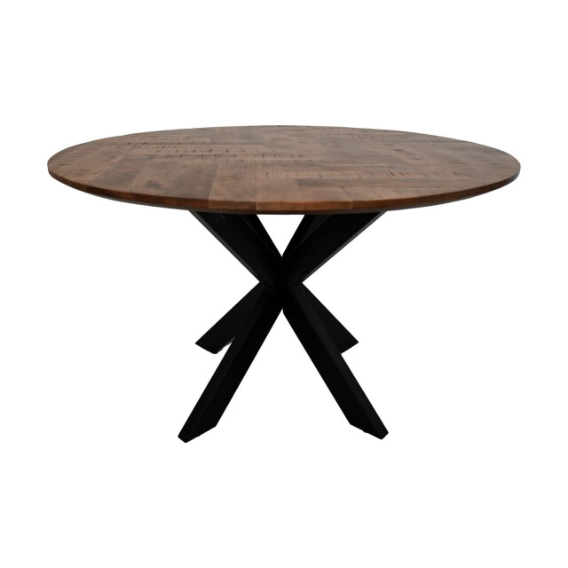 HSM Collection -ronde eettafel mozaiek-140x140x76--mango/metaal 2923900 large