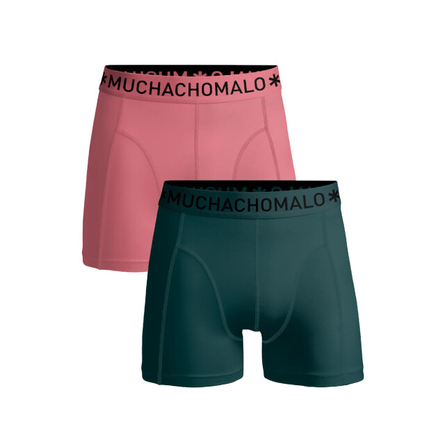 Muchachomalo Jongens 2-pack boxershorts U-SOLID1010-1085J large