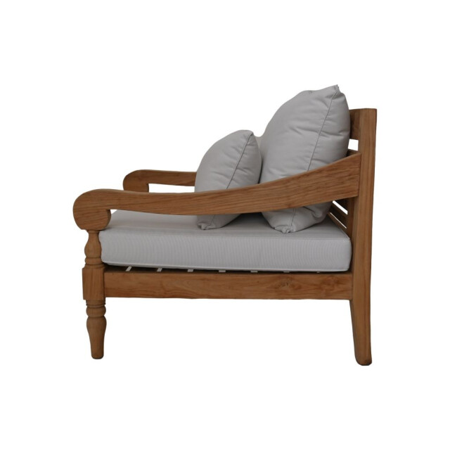 HSM Collection -tuin loungestoel bahama-90x95x90--teak/stof 2922995 large