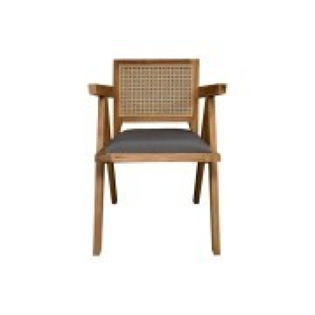 HSM Collection -eetkamerstoel phi-52x54x83-naturel/donker -teak/stof 2923020 large