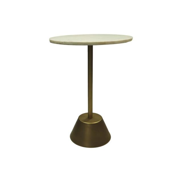 HSM Collection -ronde bijzettafel-40x40x55--marmer/metaal 2923058 large