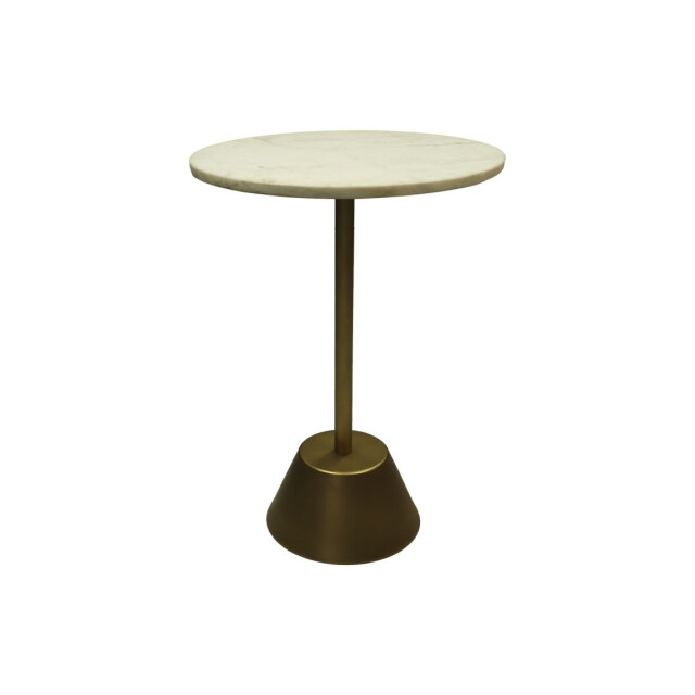 HSM Collection -ronde bijzettafel-40x40x55--marmer/metaal 2923058 large