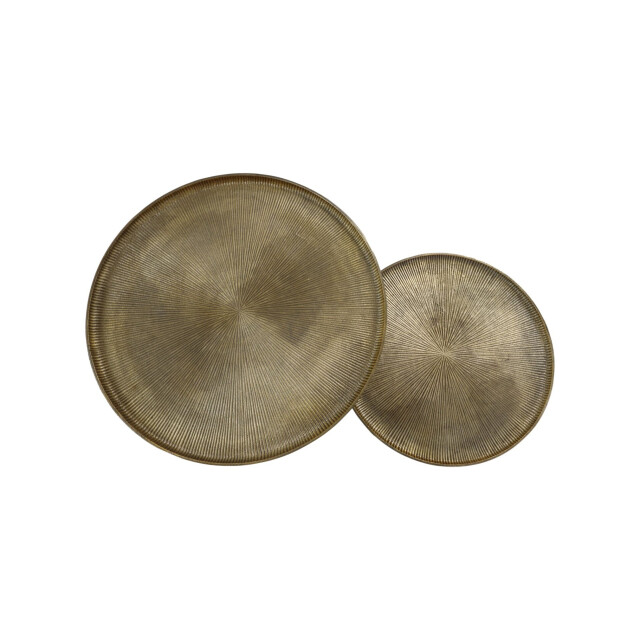 HSM Collection -ronde bijzettafel s/2-ø50*50/ø40*40--metaal 2923061 large