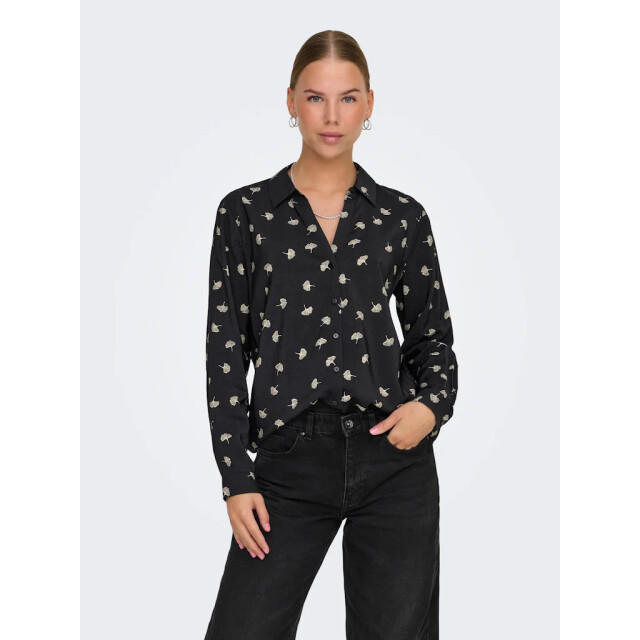 Jacqueline de Yong Camille l/s loose v-neck shirt 15339012 large
