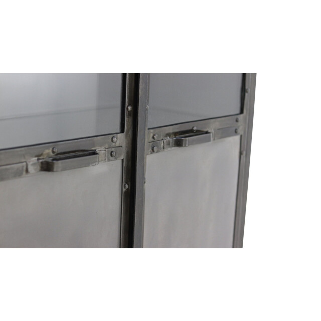 HSM Collection -vitrinekast brooklyn 2 deur-90x40x180--metaal/glas 2922602 large