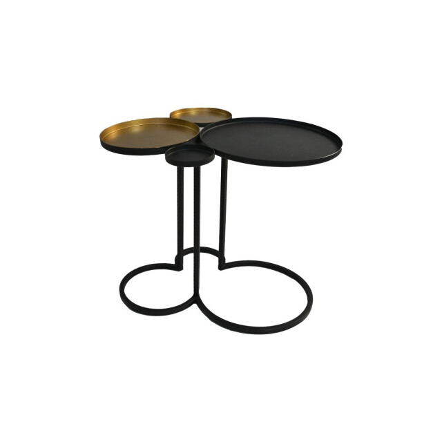 HSM Collection -bijzettafel 4 plateaus-61x53x50--metaal 2923063 large