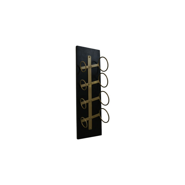HSM Collection -hangend wijnrek 4 flessen-20x13x65--mango/metaal 2924018 large