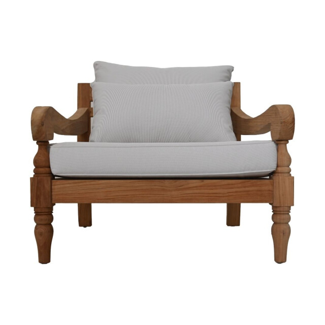 HSM Collection -tuin loungestoel bahama-90x95x90--teak/stof 2922995 large