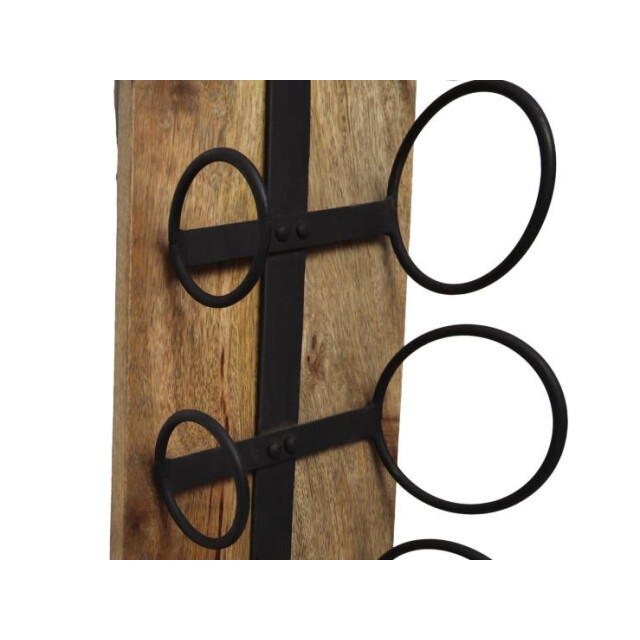 HSM Collection -hangend wijnrek 6 flessen-20x13x100--mango/metaal 2924014 large