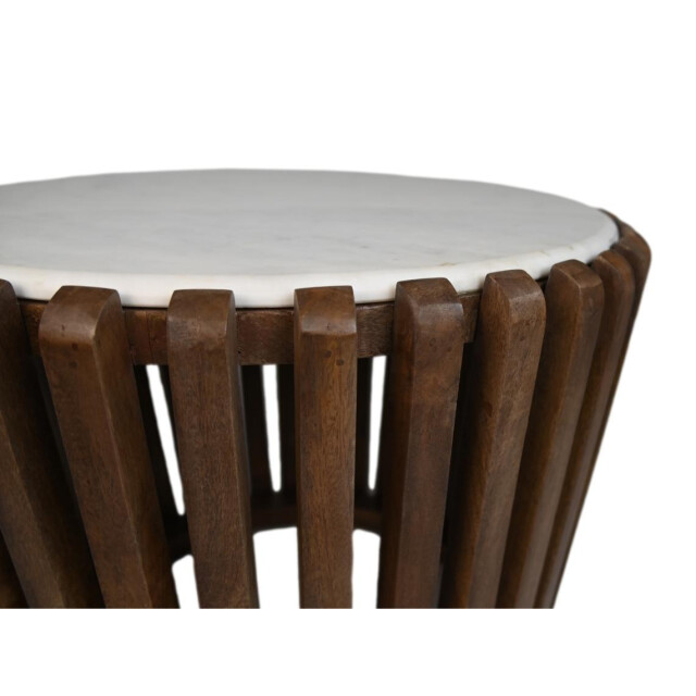 HSM Collection -ronde bijzettafel-ø60x60--mango/marmer 2923255 large