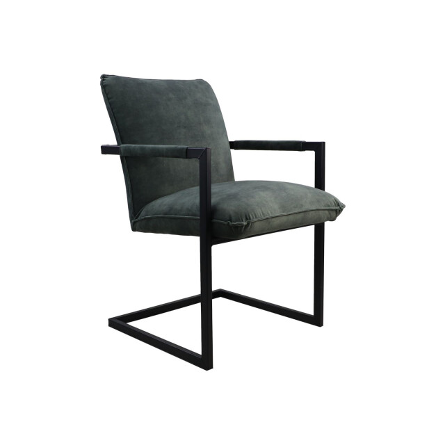 HSM Collection -eetkamerstoel boston s/2-56x68x89-licht -stof/metaal 2922936 large