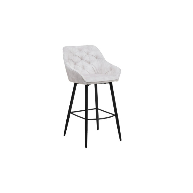HSM Collection -barkruk liverpool s/2-56x61x107--stof/metaal 2922978 large