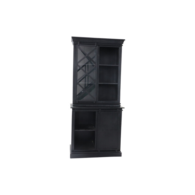 HSM Collection -vitrinekast melbourne 2 deur 3la-95x45x195--mango/metaal 2922579 large