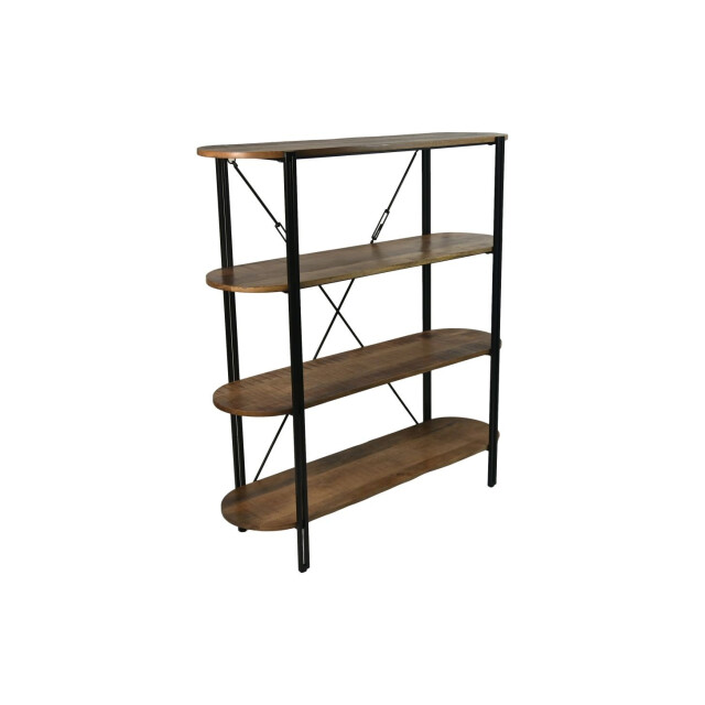 HSM Collection -wandkast met 4 planken-130x39x140--mango/metaal 2922619 large