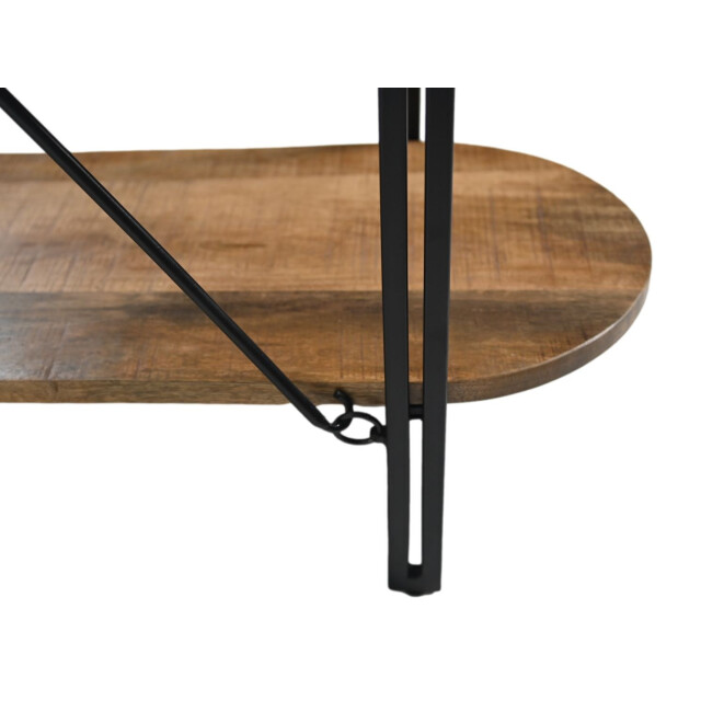 HSM Collection -wandkast met 4 planken-130x39x140--mango/metaal 2922619 large