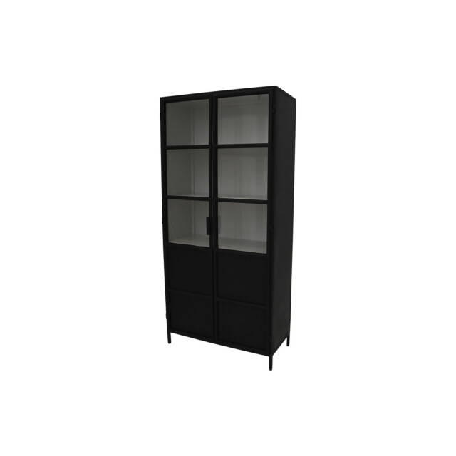 HSM Collection -vitrinekast bronx hoog 2 deur-90x40x190--metaal 2922581 large