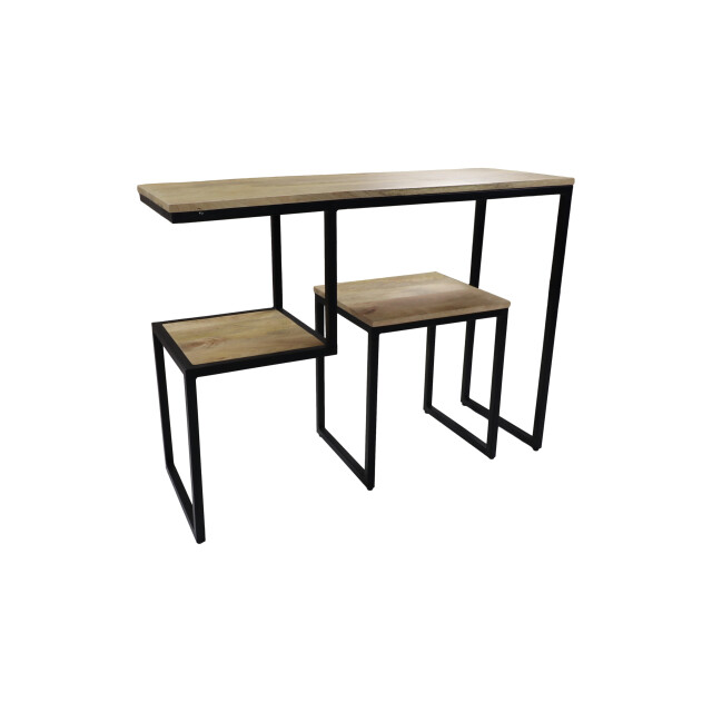 HSM Collection -wandtafel step -100x35x75--mango/metaal 2923103 large
