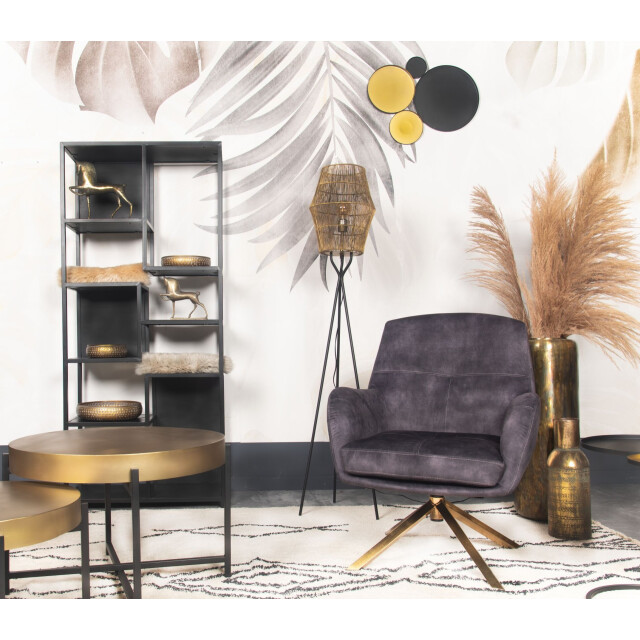 HSM Collection -wanddecoratie -61x47x2--metaal 2923324 large