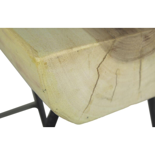 HSM Collection -rechthoekige bank-60x45x47--munggur/metaal 2923984 large